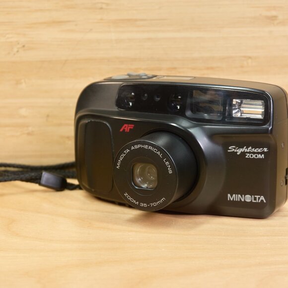 Vintage Minolta Sightseer Zoom 35 mm Point‑and‑Shoot Film Camera / Tested & Work - Picture 3 of 10